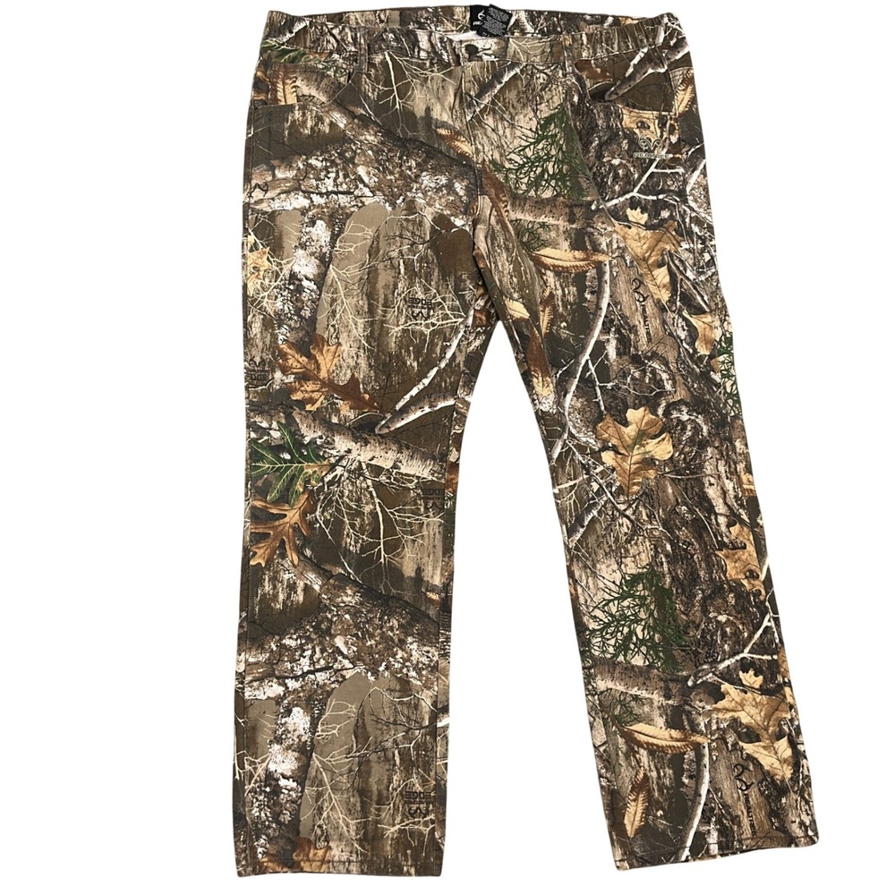 Realtree Camo Pants Mens XLarge Brown‎ 1355HC3 Woodland Hunting Outdoor Unlined